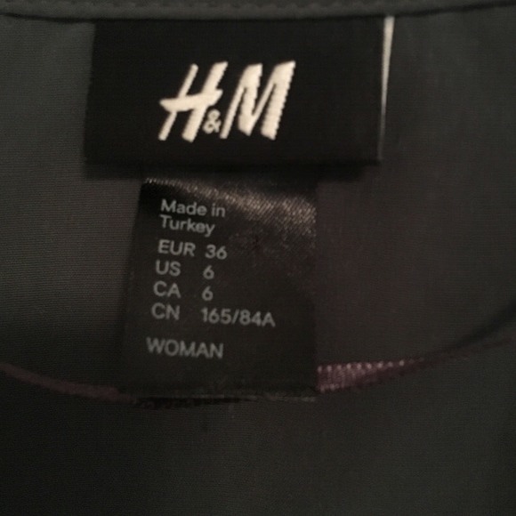 H&M Midi Dress With Waist Belt Gray Size 6 - Picture 5 of 6